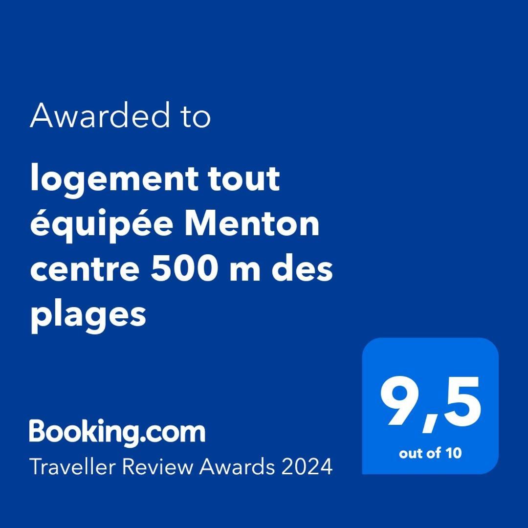 Appartement Tout Equipe Centre Ville Menton Dış mekan fotoğraf